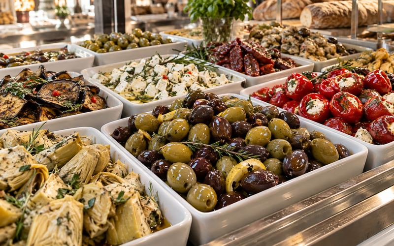 the antipasto counter